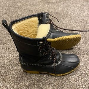 L.L. Bean Sherpa Lined Duck Boots